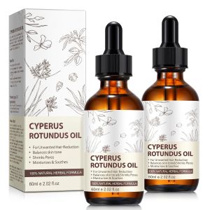 2 Pack Natural Cyperus Rotundus Oil for Hair Removal – Gentle & Effective Body  Reducer 4 fl.oz Bottles for All Skin Types Non-Irritating Formula