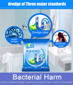 5PCS Powerful Sink Drain Declogger Cleaners Pipe Dredging Agent Kitchen Toilet And Sewer blocking Clean Deodorant Dredge