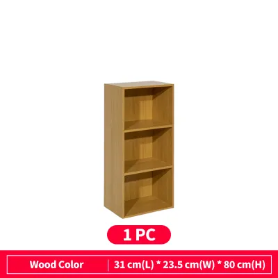 Topehome 4 Tier Utility Cabinet Bookcase Shelving Storage Cabinet Showcase Open Storage Cabinet Organizer Furniture
