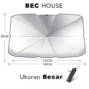 [BEC] Payung Block UV Pelindung Anti Panas Interior Mobil Depan Dashboard Sinar MATAHARI Lipat Penutup Kaca