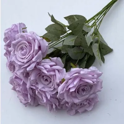 Flower Family - [9 Kuntum] Rose Bintang GRADE A+ / Bunga Palsu Dekorasi / Rose Diamond Import Buket Hadiah KOREANS
