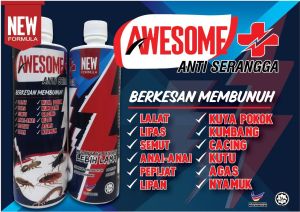 Racun Organik Anti Serangga: New Awesome Plus Pro REFILL BOTOL