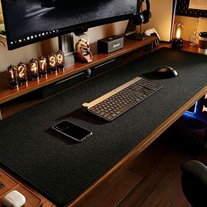 Large Textured Leather Gaming Mouse Pad Desk Mat For Office Desk Laptop Multi-Size Dual-Sided Leather Desk Pad