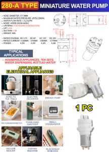 280/365/385 DC Aquarium Diaphragm Water Pump Mini Electric Pumping Machine 6V 12V Polyurethane for Fish Tank Shower Water Dispensers Compact Easy Install