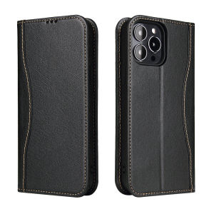 Western Style iPhone 13 14 15 16 Pro Max Leather Flip Case Cover Genuine Cowhide Card Holder Wallet iPhone 16 Plus Casing Full Body Shockproof Folio Case with Magnetic㏇0706