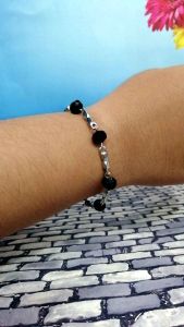 888shop-gelang titanium kombinasi kristal gelang tangan gelang fashion