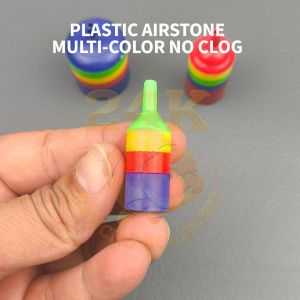 PLASTIC AIR STONE MULTI-COLORED NO CLOG FOR AQUARIUM AND PONDS HEAVY DUTY