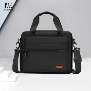 LouisWill Mens Shoulder Bag Business Laptop Bag Fashion Waterproof Messenger Bag Portable Travel Bag Large Capacity Handbag Cross Body Bag Lightweight Casual Bag Leisure Sport Street Bag