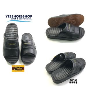 Walker รุ่น 1342 แตะหนังแท้สําหรับผู้ชาย ต้องเผื่อ1ไซร์