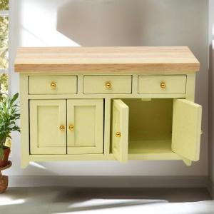 💥【Special price】💥UWO 1ชิ้นตู้ตุ๊กตา1 12ห้องนั่งเล่นบ้านตุ๊กตาเบิร์ชขนาดเล็กตู้เก็บของจำลองอุปกรณ์ DIY