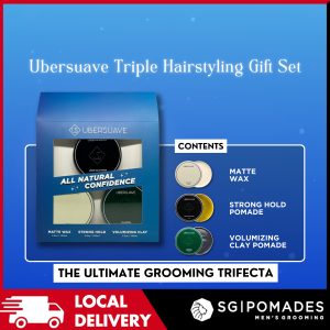 Ubersuave All Natural Confidence Triple Hairstyling Gift Set-SGPOMADES