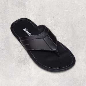 HUPA - Bata Black Men Classic Sandals Casual Style Leather Comfort