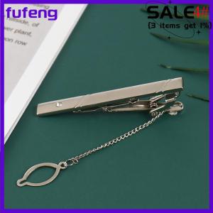 fufeng 1PC Người Đàn Ông Mới Bạc Cà Vạt Tie Clip Thép Không Gỉ Đồng Bằng Clasp Thanh Pins Clip