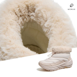 Camel Outdoor Womens Snow Boots Plus Velvet Warm Water-repellent Walking Shoes