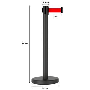 NEST Narvi Retractable Queue Pole 2m Stainless Steel Hotel Barrier