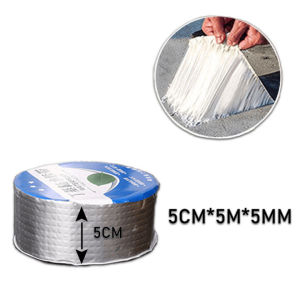 Waterproof And Heat-Resistant Aluminum Foil Butyl Tape Repairs Wall Cracks. Waterproof Tape Repairs Pipe Leaks And Roof Window Leaks. The Waterproof Tape Is Not Easy To Fall Off And Is Easy To Operate.