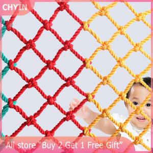 [COD] CHYIN Colorful Child Safety Net Anti-fall Net Stairs Home Balcony Guardrail Kids Pet Safety Fence Net Nylon Rope Grid Protective Net