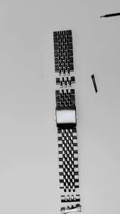 20mm 22mm High Quality Stainless Steel Solid Men Watch Strap Adjustable Watchband Beads of Rice Bracelet Accessories Wristband2026
