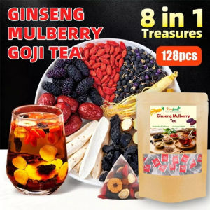 8-in-1 Wolfberry Ginseng Tea Herbal Tea Natural Ingredients Red date Mulberry Goji Health Tea Bag