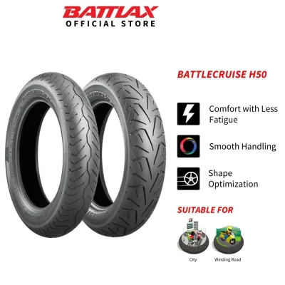 Bridgestone Battlecruise H50 Motorcycle Tire 100/90/19 130/90/16 150/80/16 180/65/16 19 Inch 16 Inch Tayar Motor CI WR American Cruiser