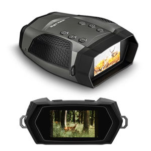 BekinTek 4K Night Vision Binoculars 5000mAh Rechargeable Low Light Digital Telescope  Night View NVG Goggles  600m Full Dark Observing Distance Starlight Sensor 8x Zoom 4K Video Recording 48MP Photo Support 32G TF Card with Backlit Button