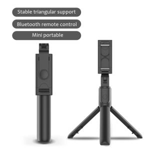3 in 1 selfie sticks tripod monopod Bluetooth portable extendable handheld tripod remote control shutter stand holder foldable phone bracket