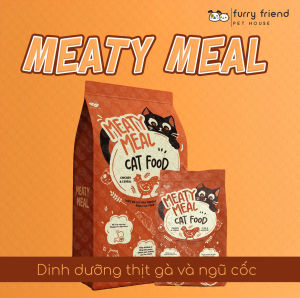 Hạt cho mèo MEATY MEAL- Thức ăn khô cho mèo trưởng thành