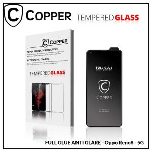 Oppo Reno 8 5G (Reno8) - COPPER Tempered Glass Full Glue ANTI GLARE - MATTE