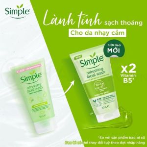 Sữa Rửa Mặt SIM PLE 150ML [Cho Da Nhạy Cảm]