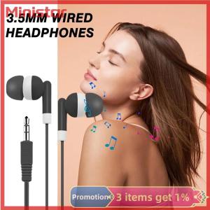 Ministar 3.5mm Wired Headphones Earbuds With Bass Stereo Earphones Headset Earphones For Phone Without Mic