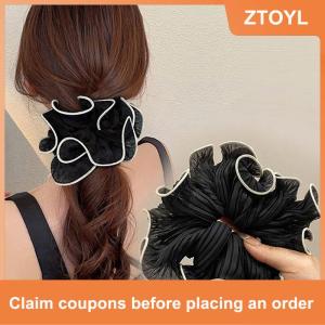 【ZTOYL】 Fashion Temperament Scrunchies For Women Girls Elegant Versatile Rubber Band Sweet Hair Rope Simple Hair Accessories Gifts