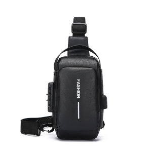 SKM Mens Waterproof USB Chest Crossbody Bag Beg Silang Lelaki SK667