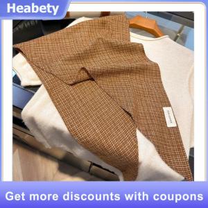 【Heabety】 New Wool Knitted Knitted Scarf Multi-functional Warm Triangular Scarf Women Headscarf Winter Warm Knitting Neckerchief Hair Wrap