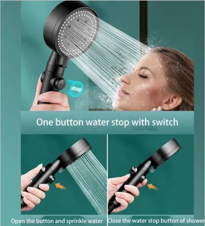 Elegant%20High-Pressure%20Stainless%20Steel%20Shower%20Head%20with%205%20Spray%20Modes%20and%20Easy%20One-Key%20Stop%20Button%20-%20Image%202