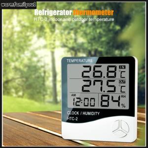 【New Arrival】 เครื่องวัดอุณหภูมิและความชื้นดิจิตอล HTC-2 สำหรับใช้ในบ้านและออฟฟิศ จอแสดงผลชัดเจนแม่นยำ
