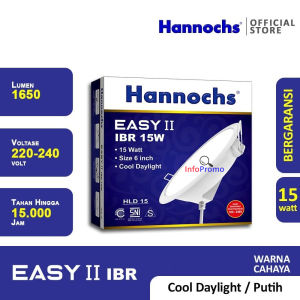 Lampu Led Plafon Hannochs Downlight Easy II 15 Watt IBR Cahaya Putih