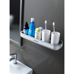 Kệ Để Đồ ECOMAC Không Cần Khoan Đục Để Đồ Nhà Bếp Nhà Tắm Tiện Lợi
