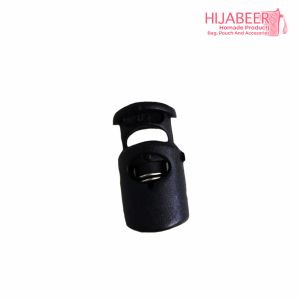 Stopper Tali Bentuk Botol/Model Botol/Cord Lock Talikur Karet Stop/Alat Jahit/Stopper Hitam