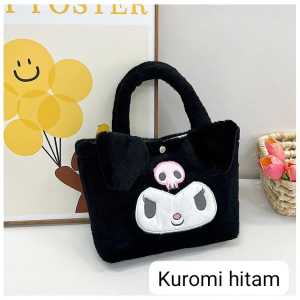 Jaya TAS BULU KARAKTER tas sanrio totebag tas cinnamoroll totebag lotso tas kuromi tas melody T007