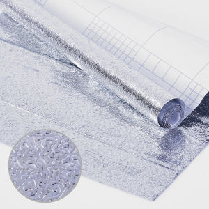 Giấy Dán Tường Nhà Bếp Tráng Nhôm Bền Màu Chống Thấm Nước Chống Dầu Mỡ - HÀNG CÓ SẴN