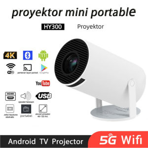 Smart Projector/LCD TV Proyektor mini 180 Lumens wifi Bluetooth Ultra HD Minimalis dan Multifungsi 720P HY300