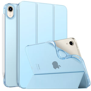 MoKo Case Fit New iPad Mini 7 (A17 Pro) 2024 iPad Mini 6th Generation Case 2021 (8.3-inch) iPad Mini 6 Case Soft TPU Translucent Frosted Back Cover Case for iPad Mini 7th Tablet  Protective Case