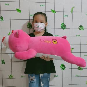 GẤU LOTSO DÂU TÂY SIZE LỚN VẢI MINISO SIÊU MỊN 4 CHIỀU CHỐNG NHĂN 100% GÒN ĐẦY HÀNG VIỆT NAM
