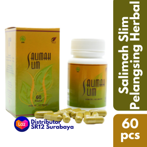 SR12 Salimah Slim Pelangsing Herbal Organik Alami Daun Jati Belanda dan Rimpang Bangle Aman Halal BPOM