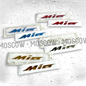 EMBLEM YAMAHA XMAX FINO MIO SOUL MIO J MIO SMILE MIO SPORTY MIO M3 MIO GT MIO Z MIO S LOGO TIMBUL 3D KACA SET 2pcs + PEREKAT PNP TEMPEL EMBLEM 3D AKSESORIS YAMAHA MATIC STIKER LOGO MOTOR EMBLEM SEPASANG KIRI KANAN PNP AKRILIK TEBAL 2MM VARIASI WARNA