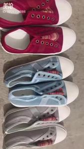 New Large Size WomenS Shoes Round Toe Elastic Canvas Shoes WomenS Flat Casual Shoes