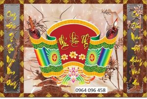 Tranh gạch 3d phòng thờ - 965CV