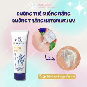 Dưỡng Thể HATOMUGI SPF50 Trắng Da Chống Nắng Ban Ngày Milky Gel Nhật Bản