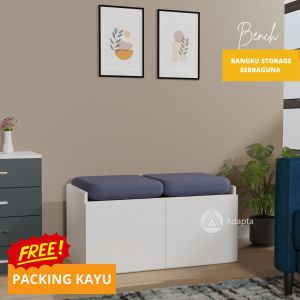 Bench- Bench Bangku Ruang Tamu dan Bangku Dipan – Bench Bangku Multifungsi dan Storage Serbaguna - Bench Buat Depan Dipan