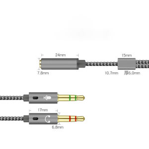 Jack Chia Hoặc Gộp Cổng Tai Nghe Và Micro - DAC Cao Cấp - Hỗ Trợ Chơi Game - LiveStream...